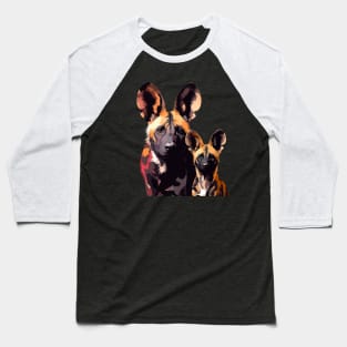 African Wild Dog Fathers Day Baseball T-Shirt